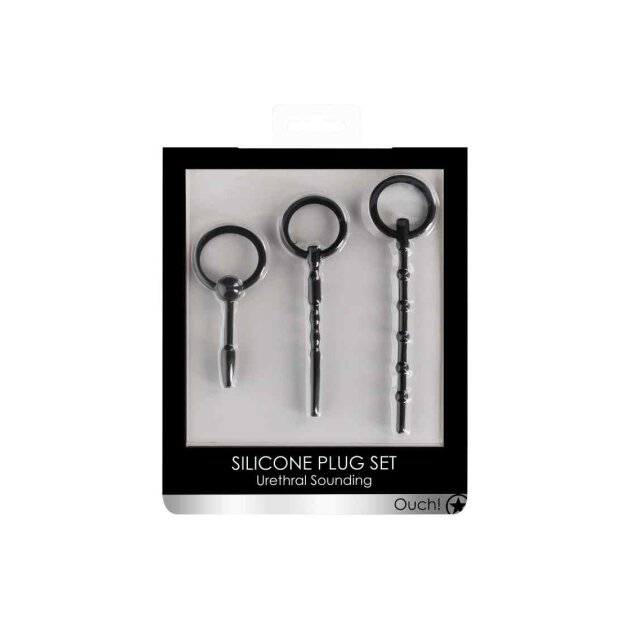 Urethral Sounding Plug Set - Black