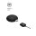 Silicone Rechargeable Vibrating Plug - Black