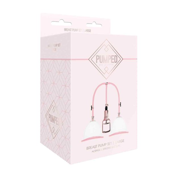 Breast Pump Set Large Rose Gold