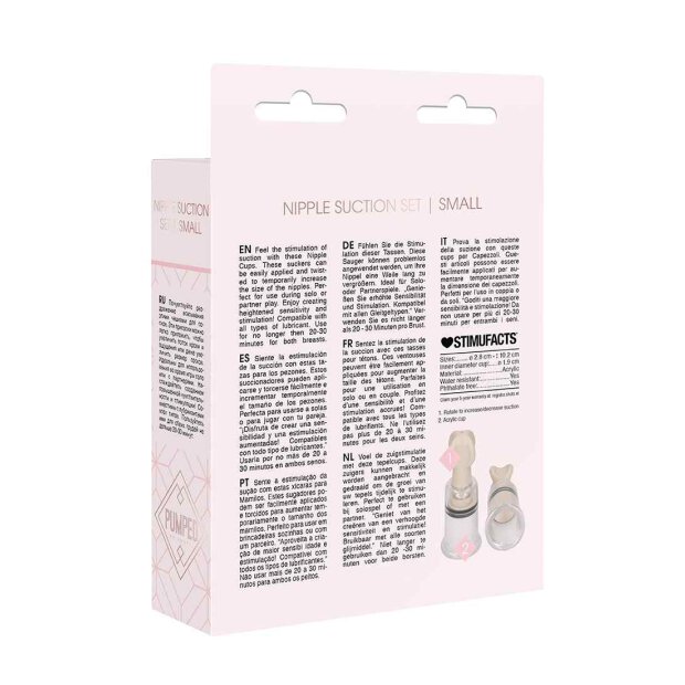 Nipple Suction Set Small  Transparent