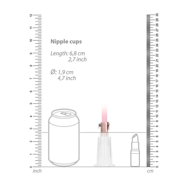 Clitoral & Nipple Pump Set Medium  Rose Gold