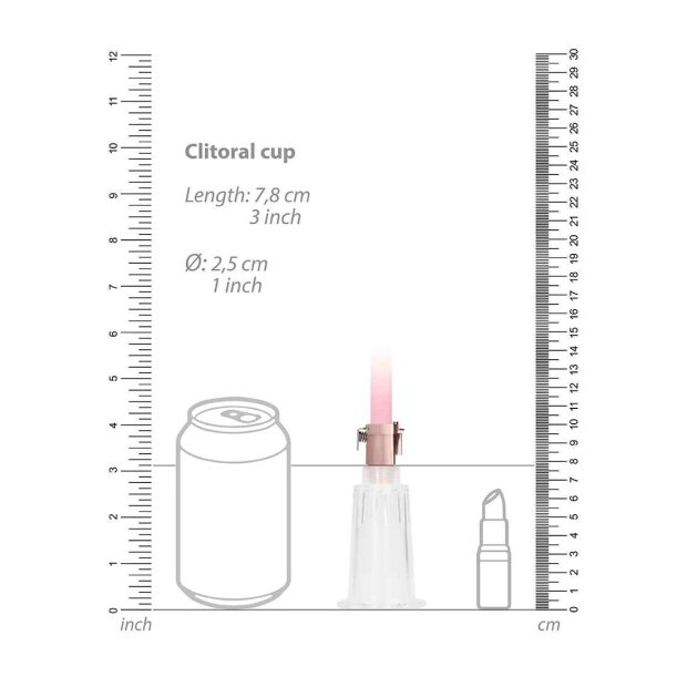 Clitoral & Nipple Pump Set Medium  Rose Gold
