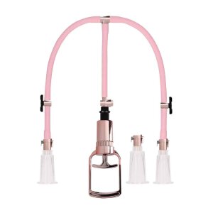 Clitoral &amp; Nipple Pump Set Medium  Rose Gold