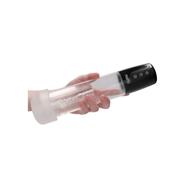 Automatic Cyber Pump with Masturbation Sleeve  Transparent