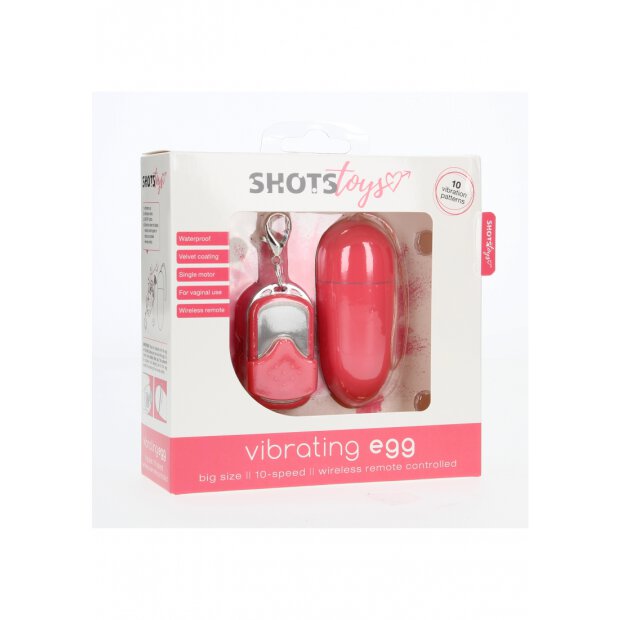 Vibrating Egg with 10 Speeds and Remote Control - Large