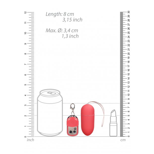 Vibrating Egg with 10 Speeds and Remote Control - Large