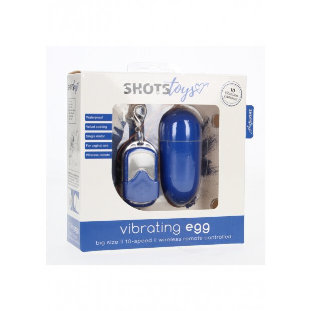 Vibrating Egg with 10 Speeds and Remote Control - Large