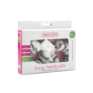 Furry Handschellen Zebra