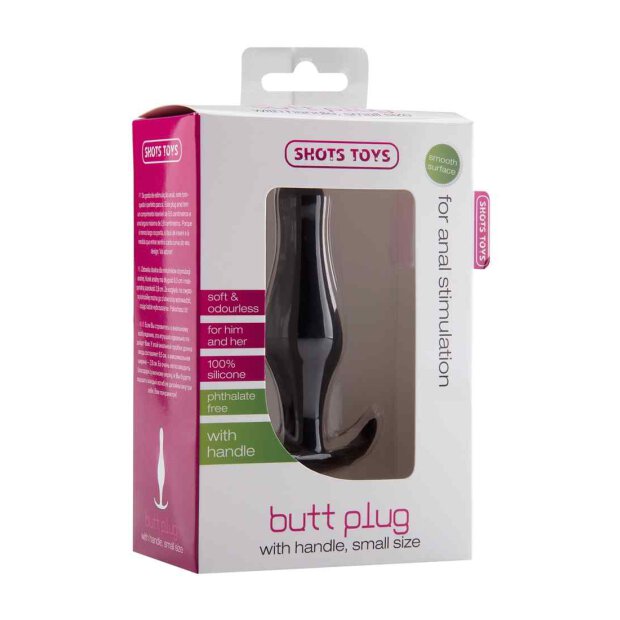 Butt Plug with Handle Small Black