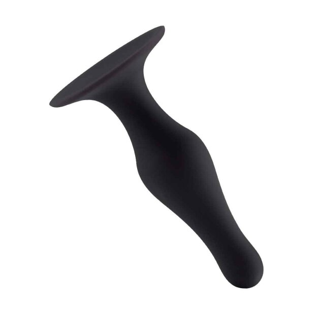 Butt Plug with Suction Cup Small Black