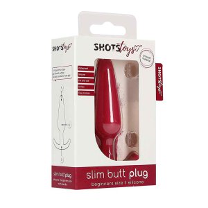 Slim Butt Plug Red