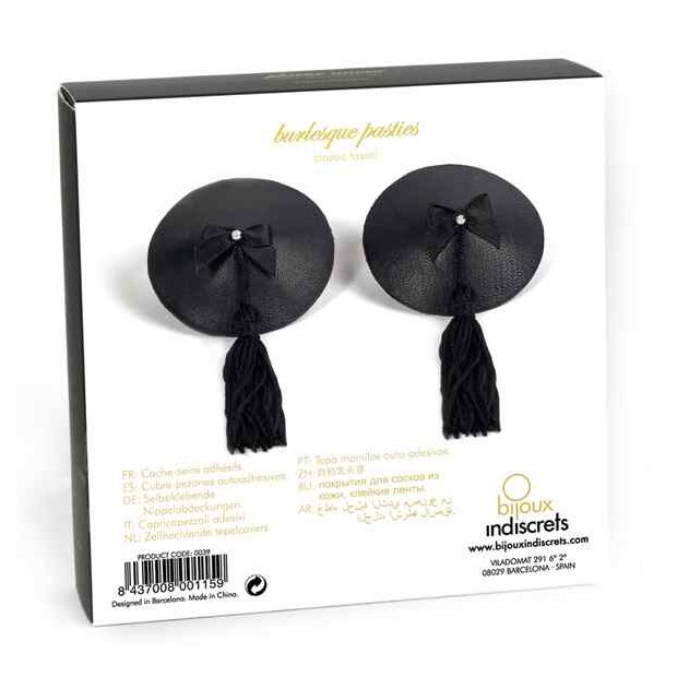 Bijoux Indiscrets Burlesque Pasties Black