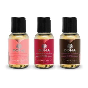 Dona Massage Gift Set Flavored (3 x 30 ml)