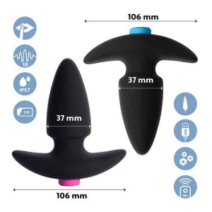 FeelzToys - FunkyButts Ferngesteuertes Butt Plug Set...