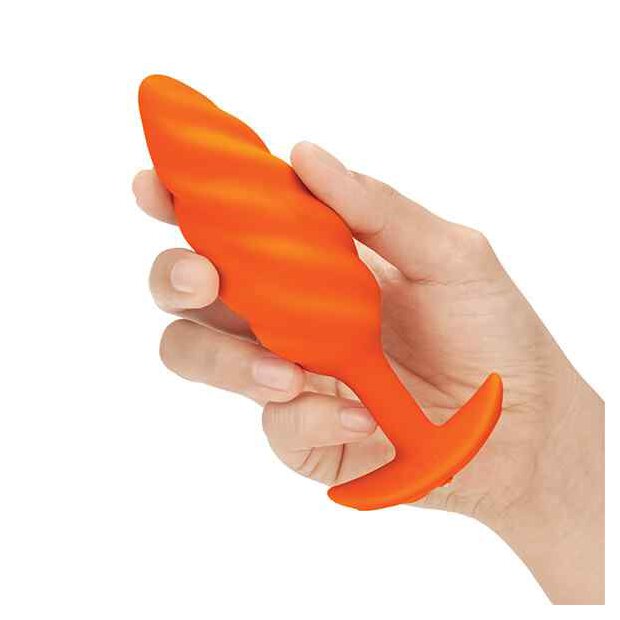 B-Vibe - Texture Plug Swirl Orange