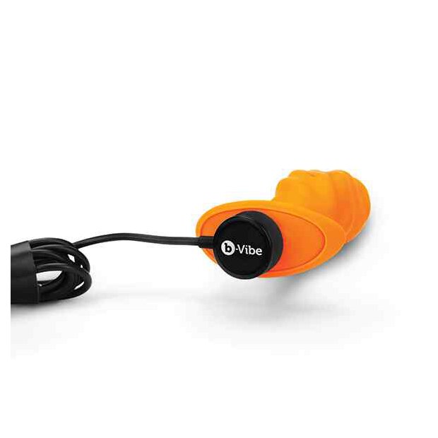 B-Vibe - Texture Plug Swirl Orange