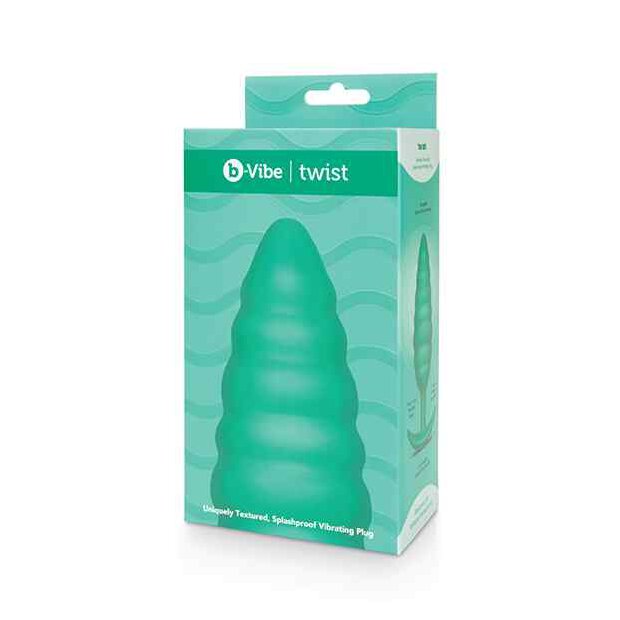 B-Vibe - Texture Plug Twist Green