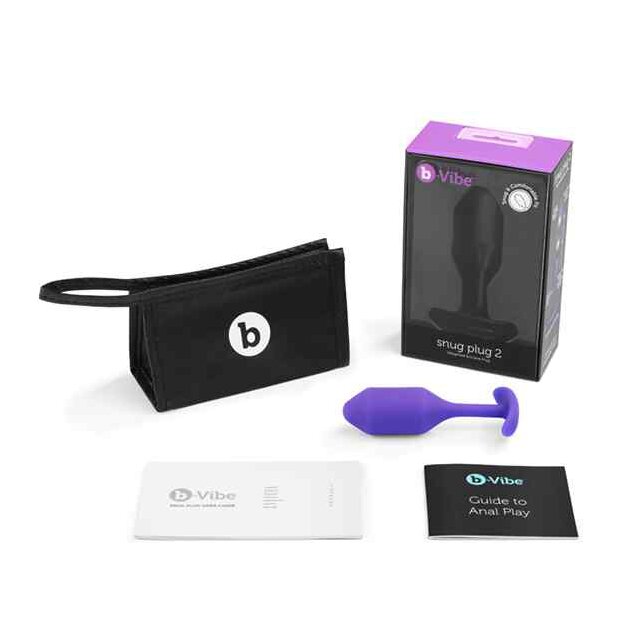 B-Vibe - Snug Butt Plug 2 Purple 3 cm