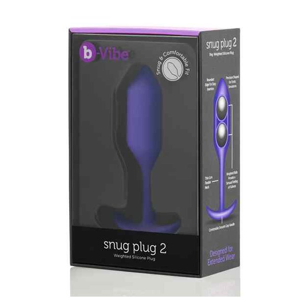 B-Vibe - Snug Butt Plug 2 Purple 3 cm