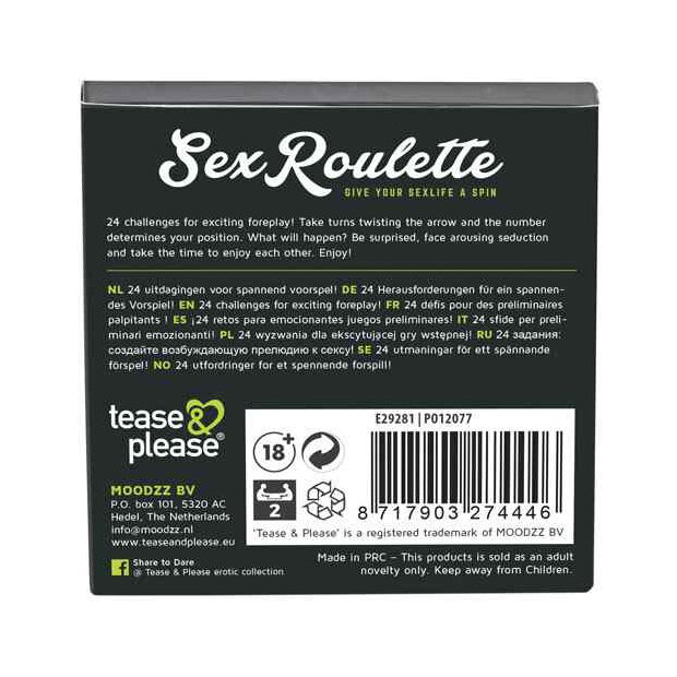 Sex Roulette Foreplay (NL-DE-EN-FR-ES-IT-PL-RU-SE-NO)