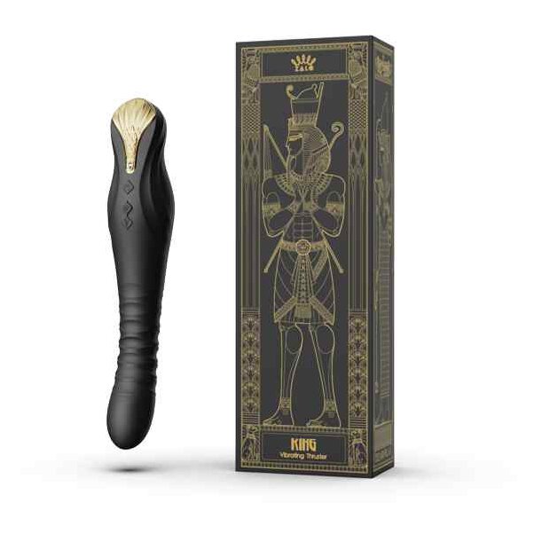 Zalo King Vibrating Thruster Obsidian Black