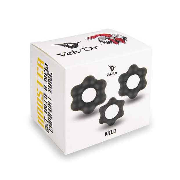 VelvOr Rooster Milo Pack Set of Robust Cock Rings