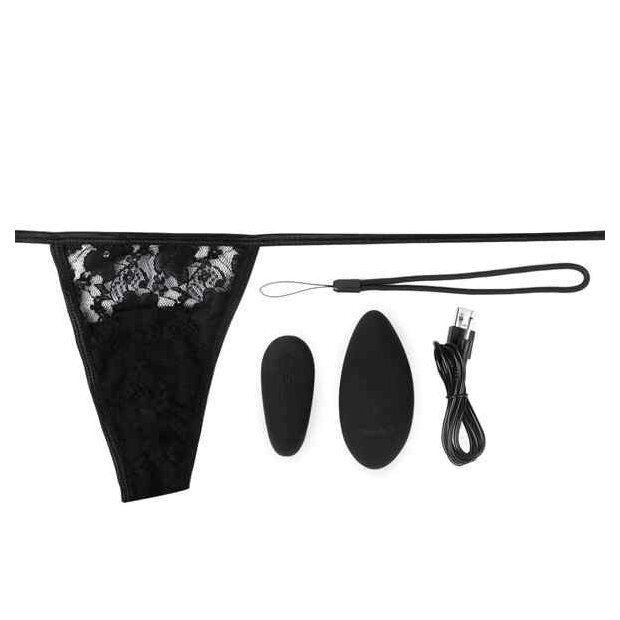 The Screaming O Premium Ergonomic Remote Panty Set Black