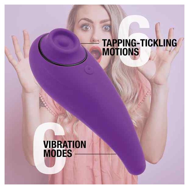 FeelzToys - FemmeGasm Tapping & Tickling Vibrator Purple