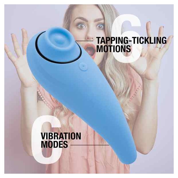 FeelzToys - FemmeGasm Tapping & Tickling Vibrator Turqoise
