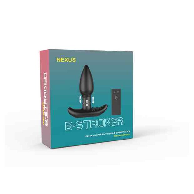 Nexus B-Stroker Remote Control Unisex Massager with Unique Rimming Beads