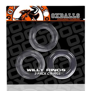 Oxballs Willy Rings 3-pack Cockrings Clear