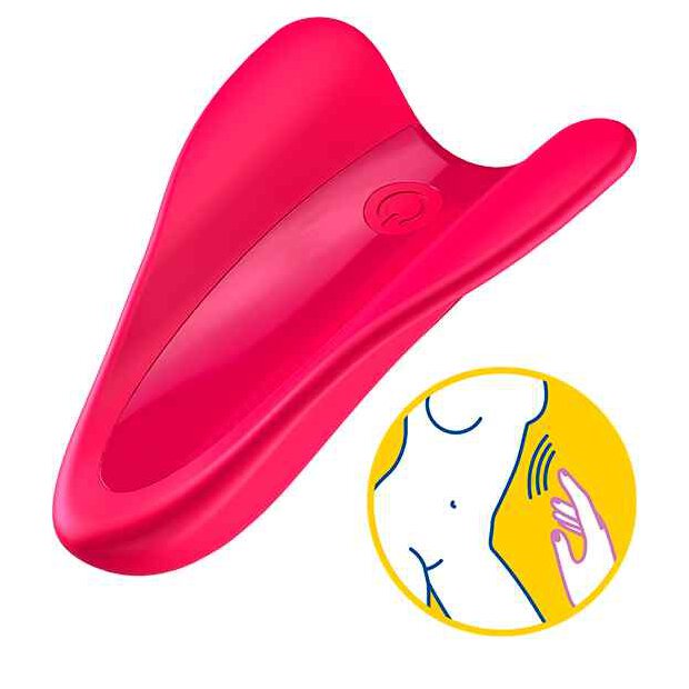 Satisfyer - High Fly Finger Vibrator Fuchsia