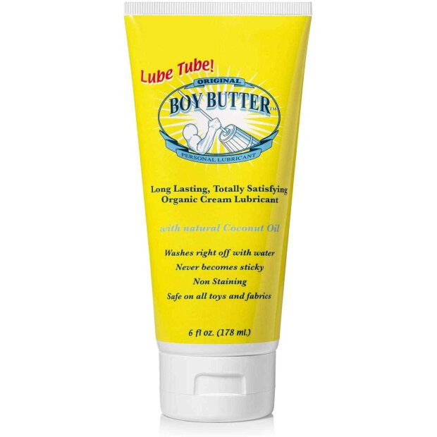 Boy Butter Original Gleitmittel auf Kokosnussölbasis Tube 6oz (177 ml)