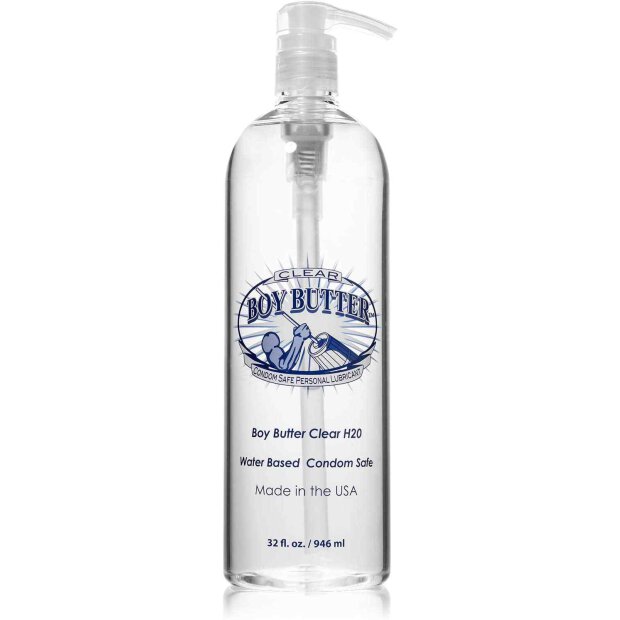 Boy Butter Clear auf Wasserbasis mit Vitamin E 32oz (946 ml)