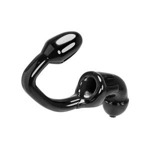 Oxballs TAILPIPE Cock Cage Anal Lock Black
