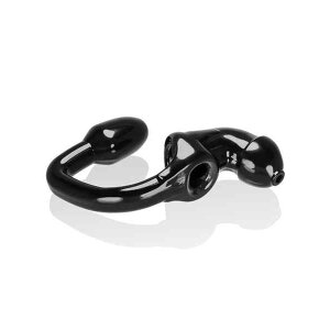 Oxballs TAILPIPE Cock Cage Anal Lock Black