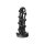 Dark Crystal Black - 20 Buttplug Black 7,3 cm