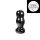Dark Crystal Black - 41 Buttplug Black 6 cm