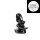 Dark Crystal Black - 43 Buttplug Black 11 cm