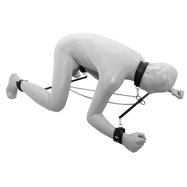 Prisoner`s Bar/Chains Set /w Leather Cuffs