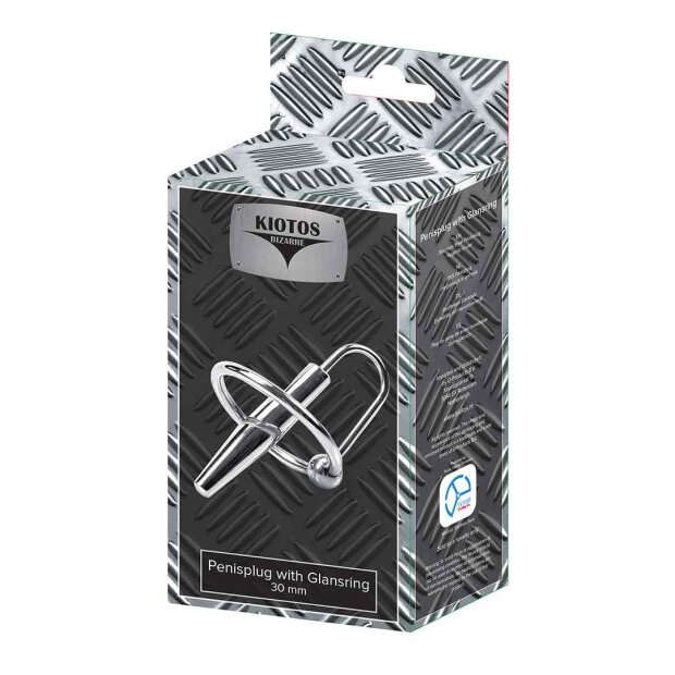 Kiotos Bizarre Penisplug with Glansring 30 mm