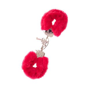 Dream Toys Handcuffs Wth Plush Red