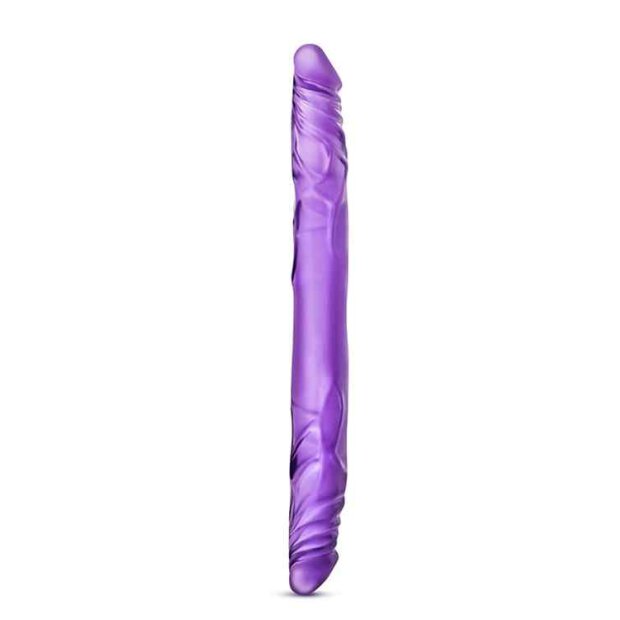 B Yours - 14 Inch Double Dildo Purple