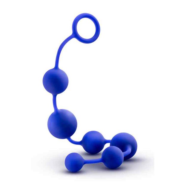 Performance Silicone Anal Beads Indigo