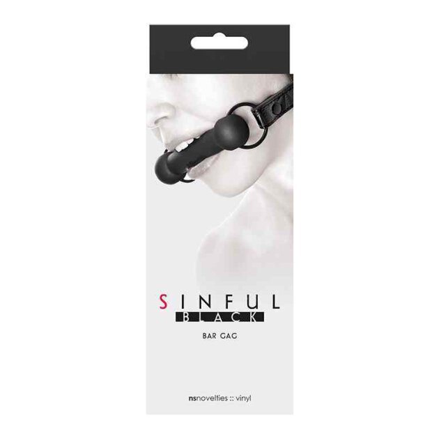 Sinful Bar Gag Black