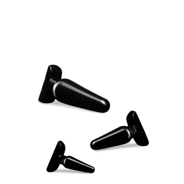 Anal Adventures Basic Plug Kit Black