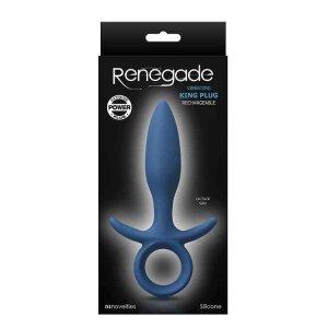 Renegade Vibrating King Plug Small Blue