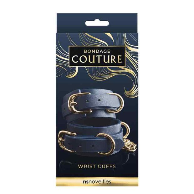 Bondage Couture Wrist Cuff Blue