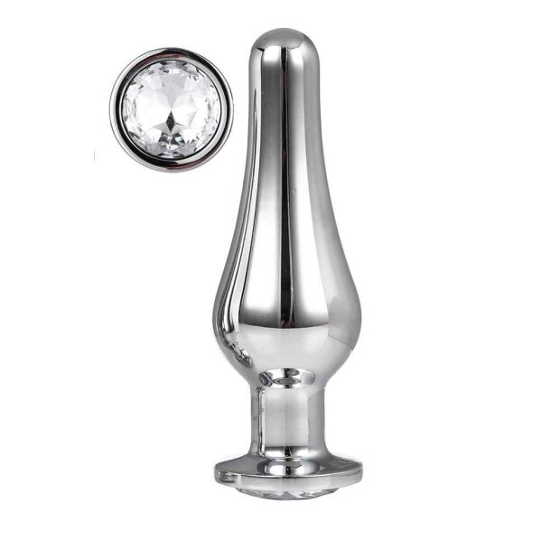 Gleaming Love Silver Pleasure Plug L