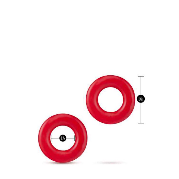 Stay Hard Donut Rings Red